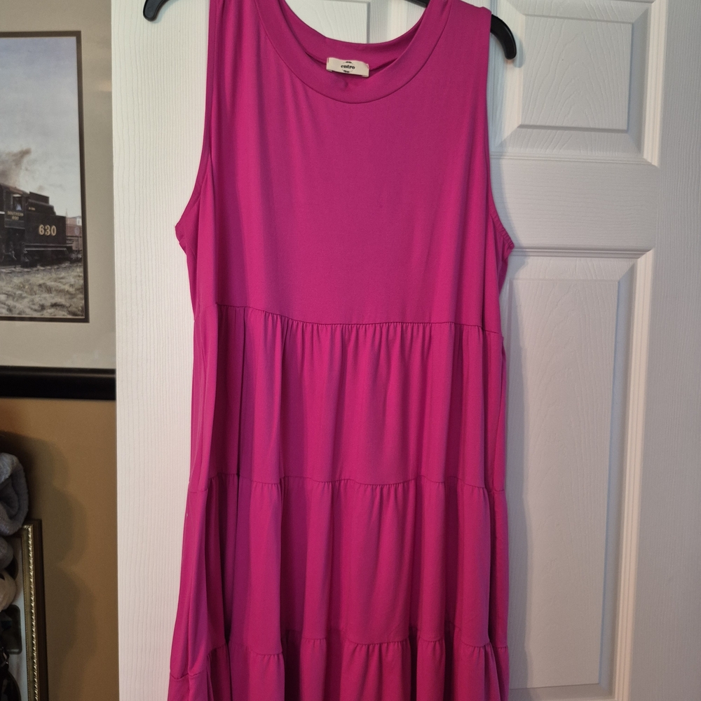 Entro Fuchsia Sleeveless Dress